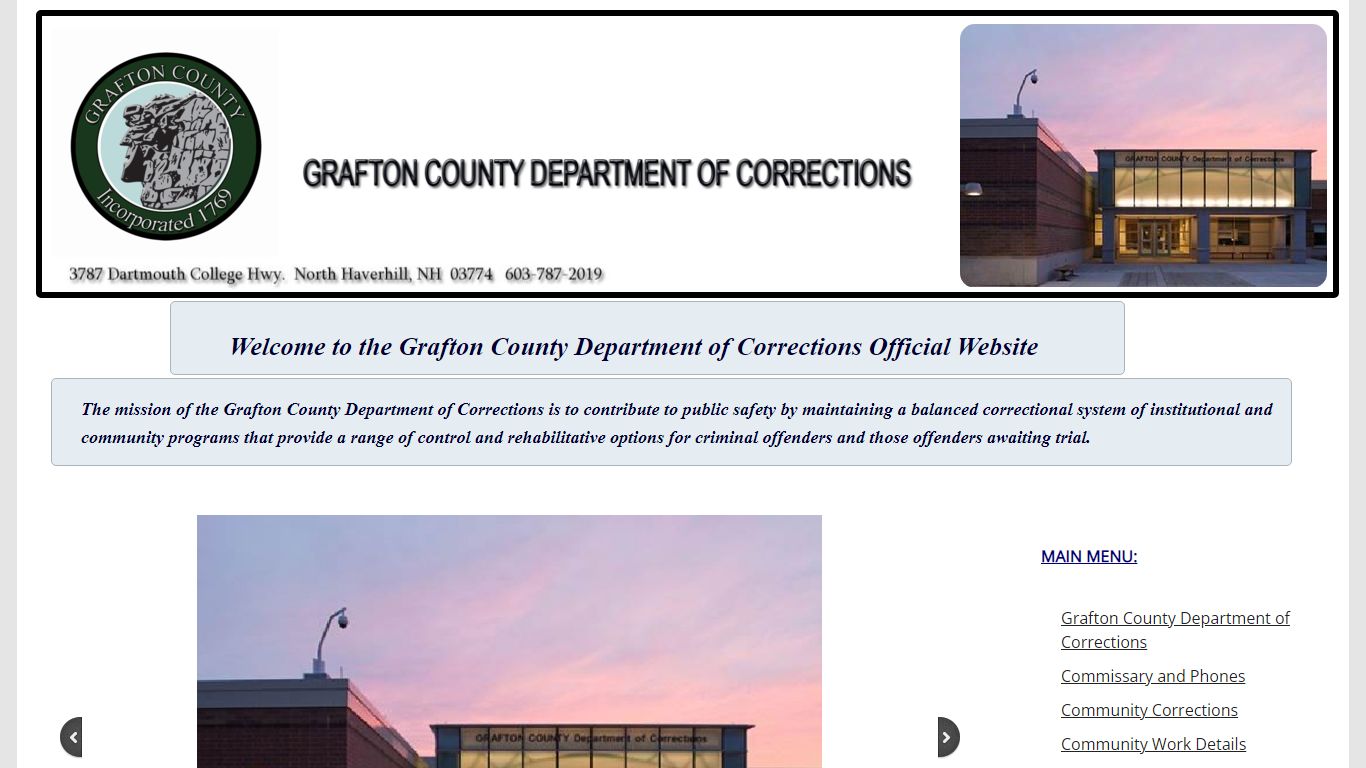 Grafton County Department of Corrections